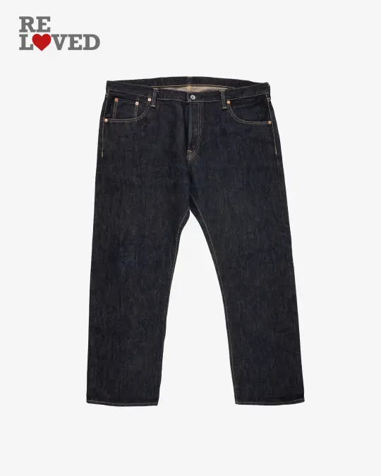 21oz Selvedge Denim Super Slim Cut Jeans - Indigo (IH-555S-21) Tag 44, Hemmed to 28.0''