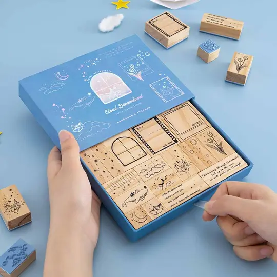 Tsuki ‘Cloud Dreamland’ Bullet Journal Stamp Set ☾