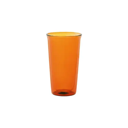 CAST AMBER double wall glass 340ml