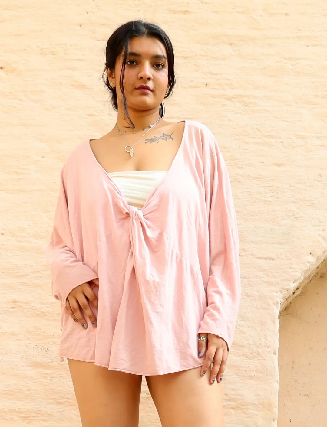 Heart Origami Shirt Kaftan
