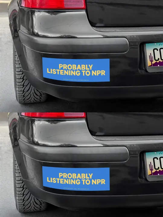 Probably Listening to NPR Bumper Sticker