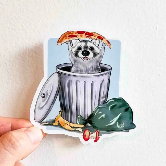 Trash Panda Sticker, 3"