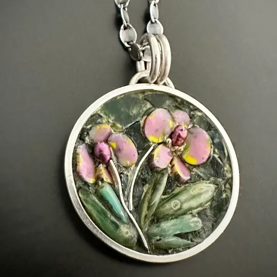 Pink Orchids Pendant