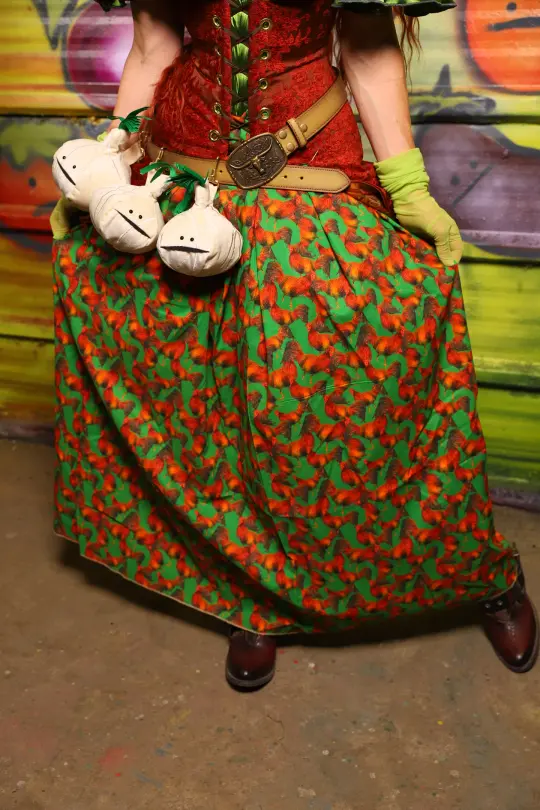 Tulip Skirt in Rooster Green - The Hoedown Throwdown Collection