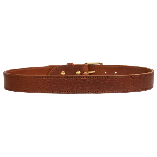 Cognac Bison Belt