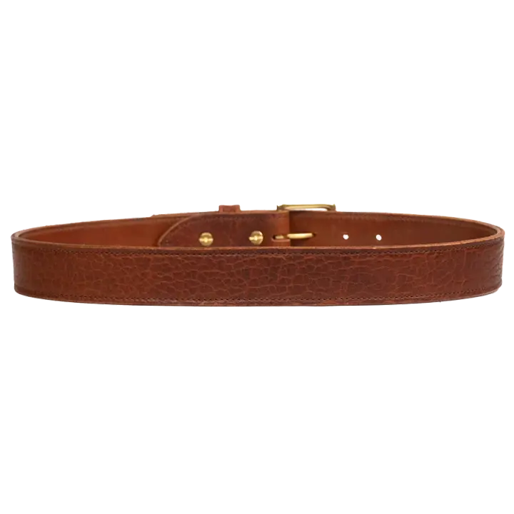 Cognac Bison Belt