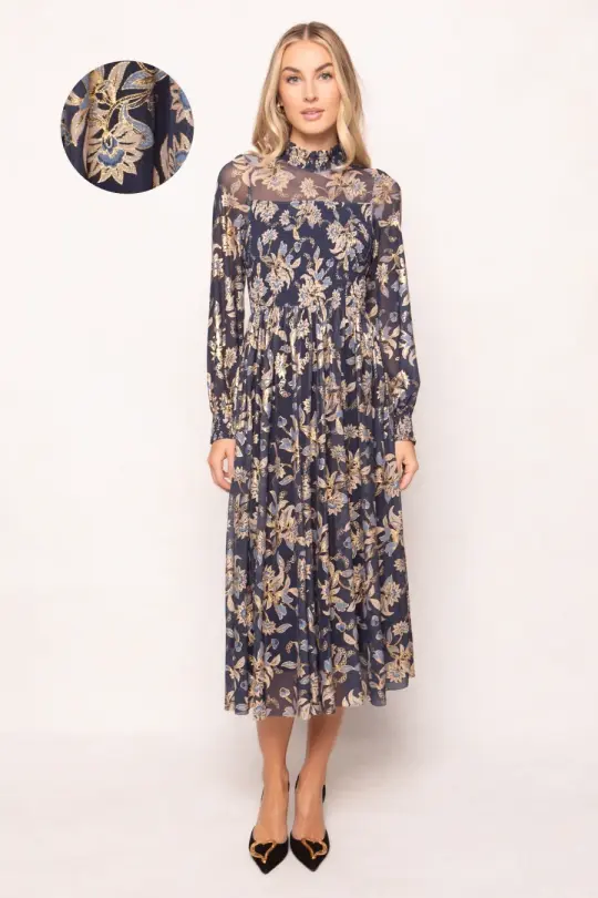 Marla Dress in Gilded Vine