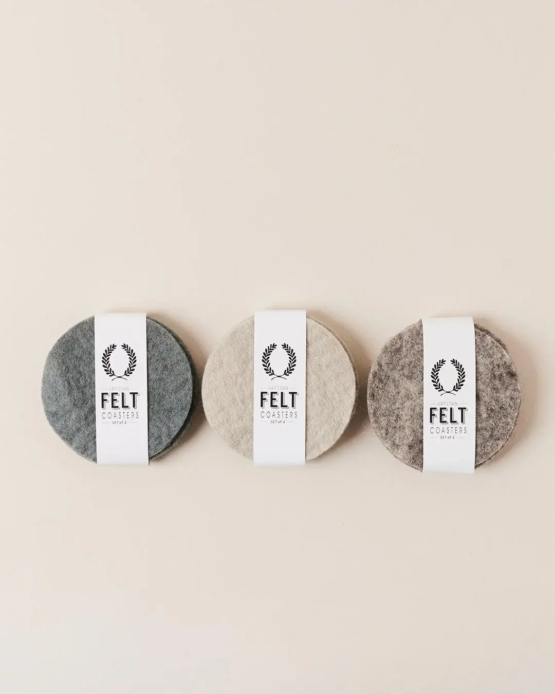 Artisan Felt Coasters - Set of 4