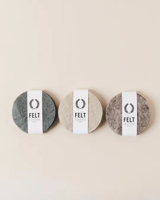 Artisan Felt Coasters - Set of 4