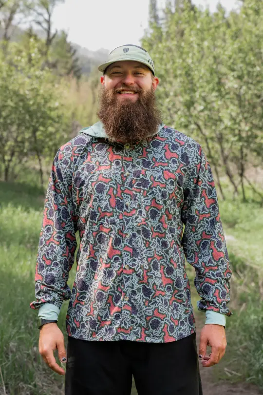 Triple Crown Button Down Long Sleeve | Chromaflor Mint