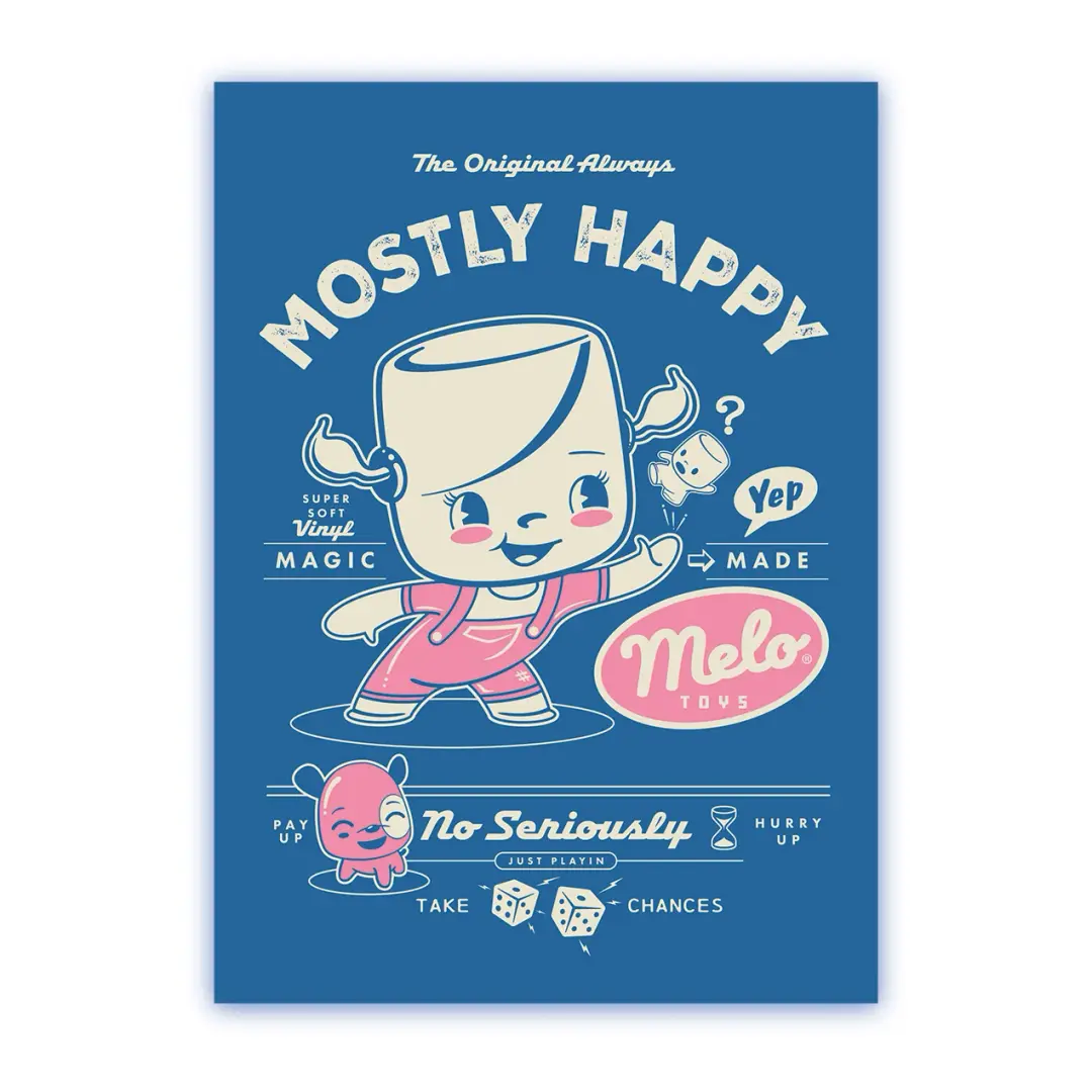 Mostly Happy Melo Toys 5x7" Print Series 01