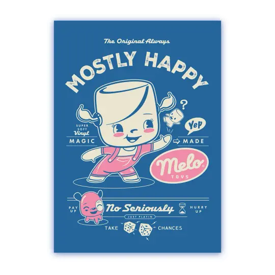 Mostly Happy Melo Toys 5x7" Print Series 01