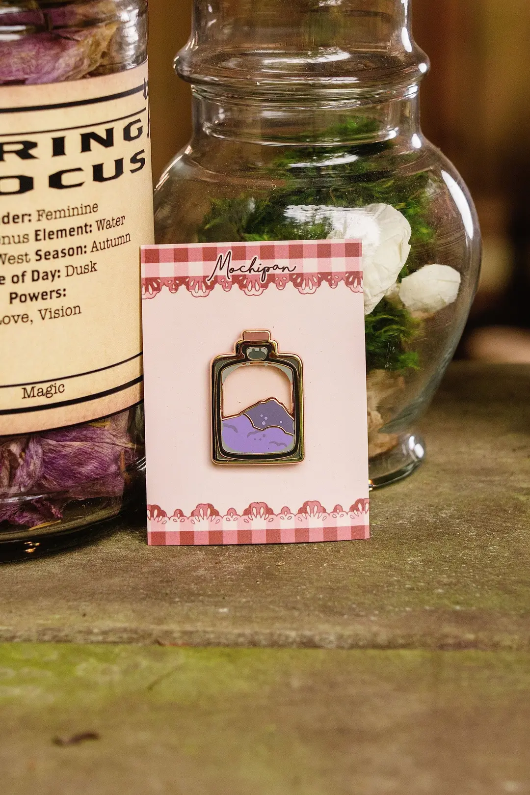Potion Bottle Pin - Purple Sand