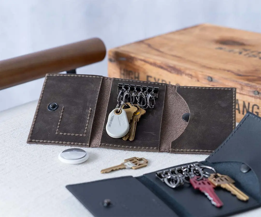 AirTag Leather Key Wallet