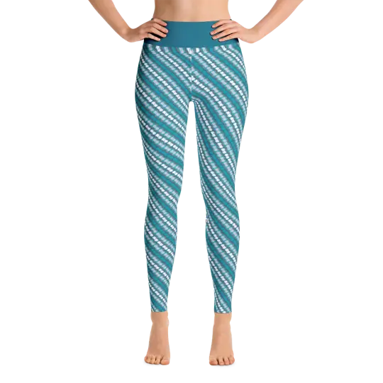 Alaska Pattern Yoga Pants - Glacier