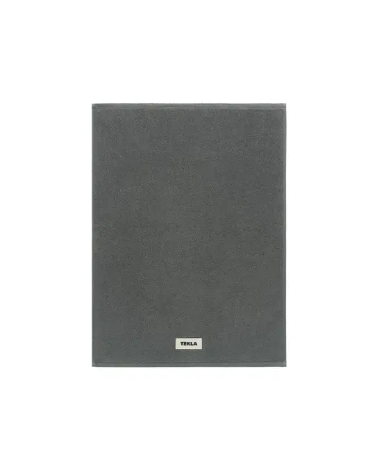 Tekla Terry Bath Mat Charcoal Grey