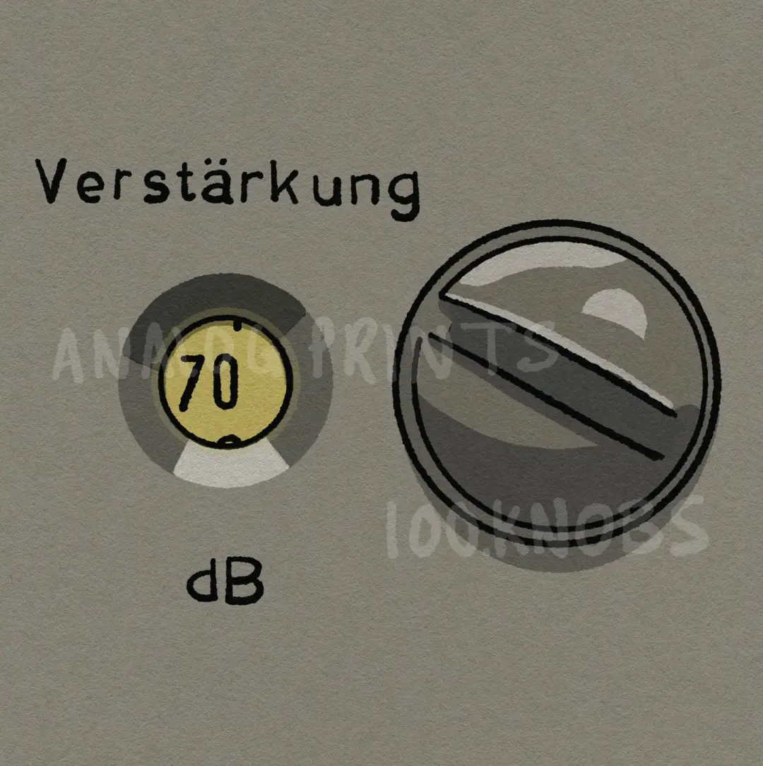 #100knobs  029/100  V76 Preamp Verstarkung Control POSTER