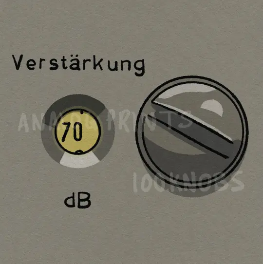 #100knobs  029/100  V76 Preamp Verstarkung Control POSTER