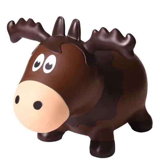 Wildlife Hoppers Toddler and Kids Inflatable Wildlife Hopper Toy, Moose