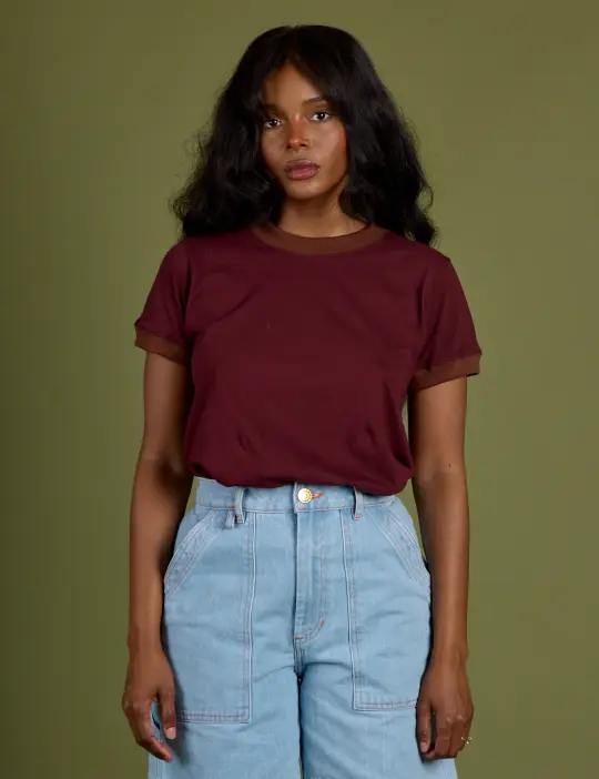 Vintage Ringer Tee - Red Wine *FINAL SALE*