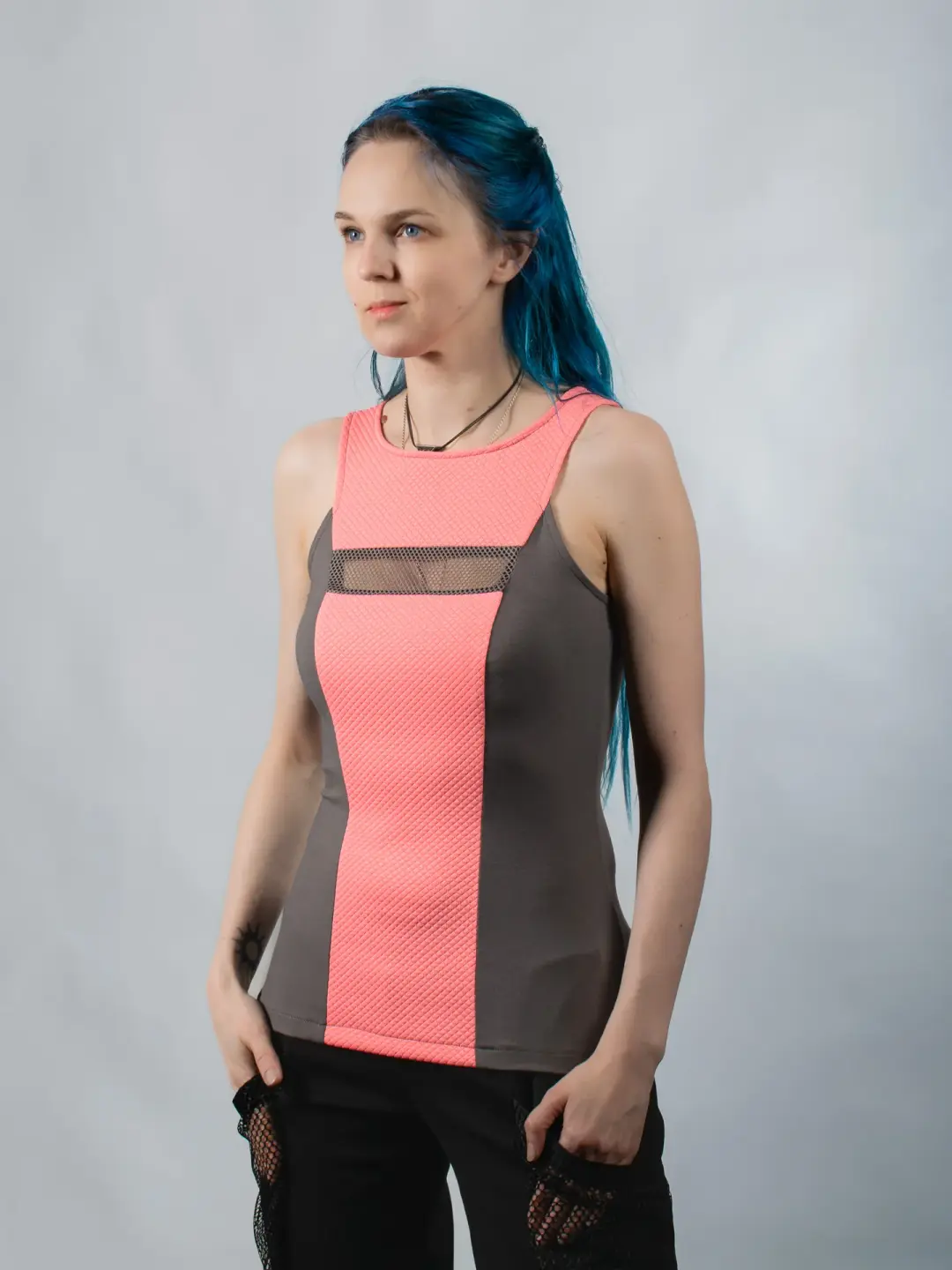 RA-68 Light pink sleeveless top