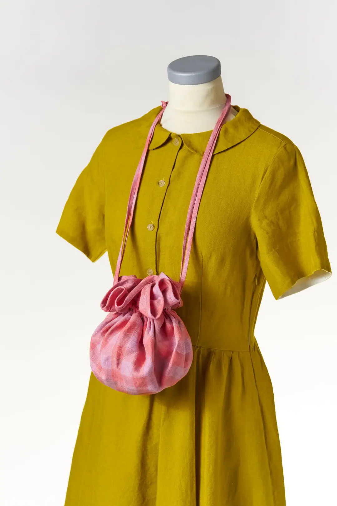Flower Bag, Pink Gingham