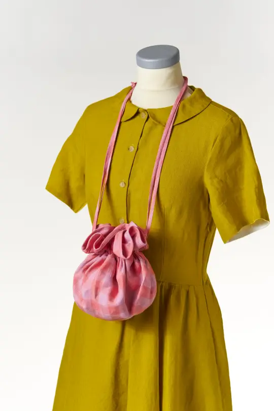 Flower Bag, Pink Gingham