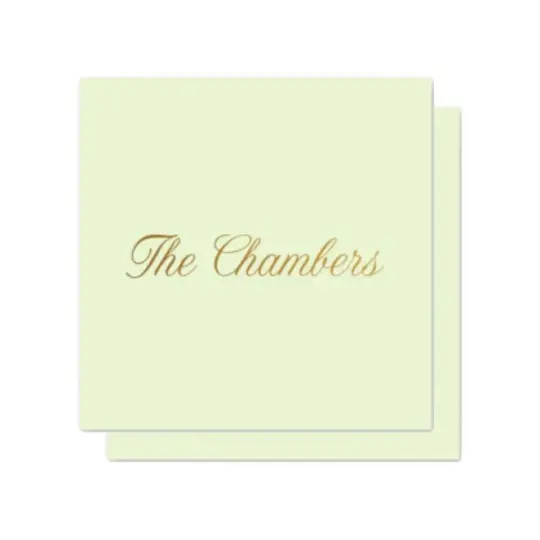 Custom Mint Square & Gold Foil Square Gift Tag