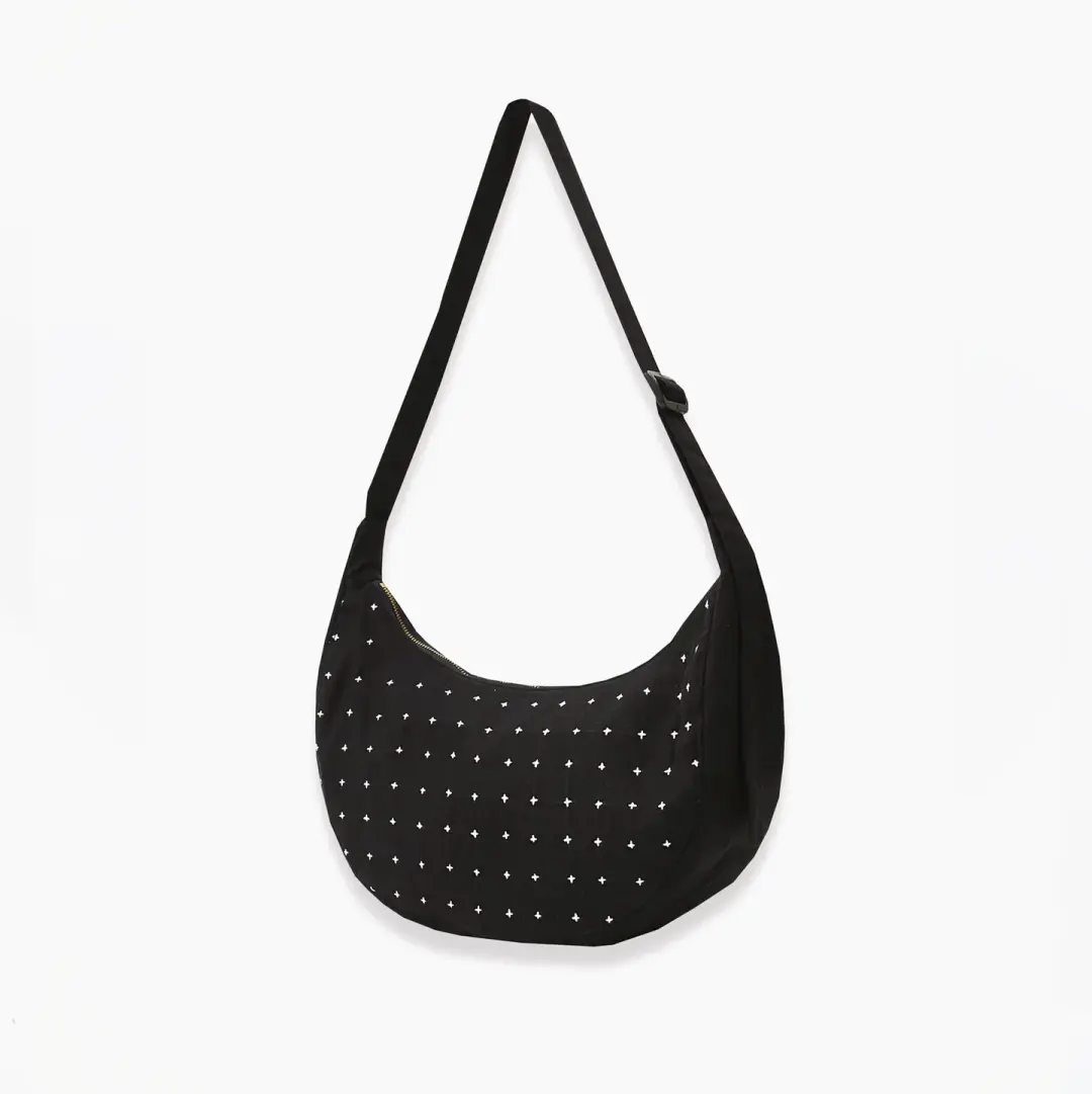 Cross-Stitch Crescent Bag