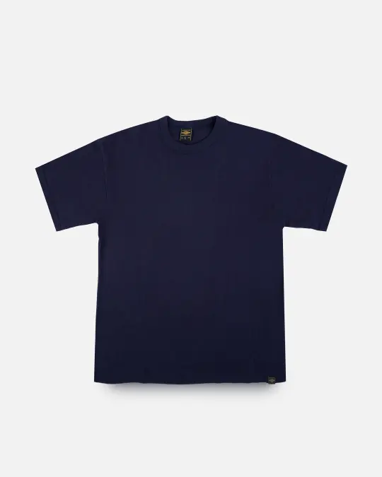 6.5oz Loopwheel Crew Neck T-Shirt - Navy