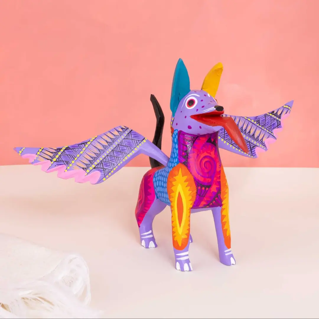 Alebrije Dante Dog with Frets and Wings
