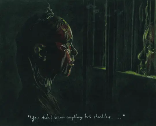 “You didn’t break anything but shackles…” CARRIE AP Physics Film Frame Art Print