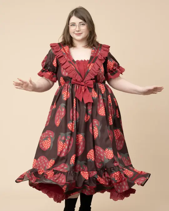 Chocolate Strawberry Cottage Dress