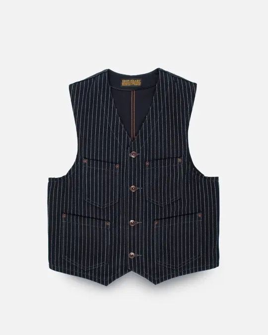 12oz Wabash/Duck Work Vest - Indigo/Navy