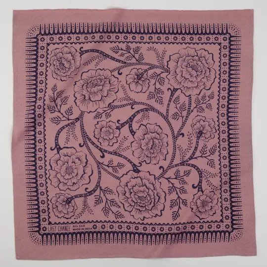 Natural Dye Silk Bandana | Viola