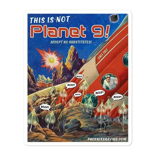 This is not Planet 9 Vinyl Sticker | 3 Sizes