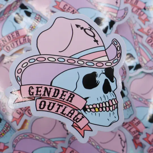 Gender Outlaw Large Vinyl Sticker