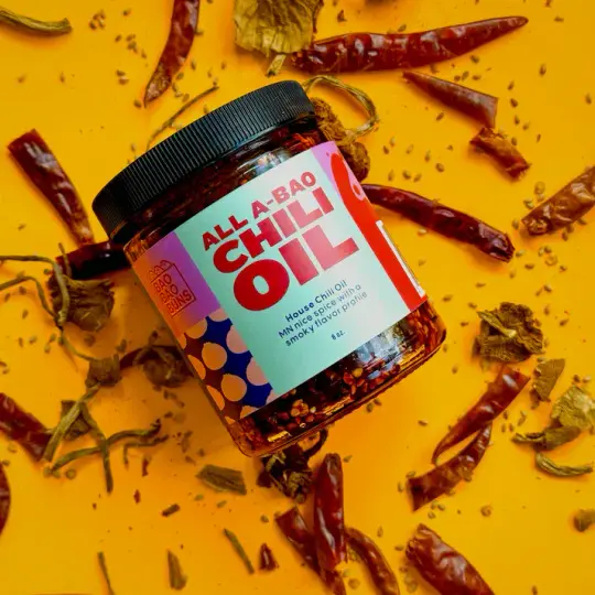 All A-Bao Chili Oil 8 Oz Jar