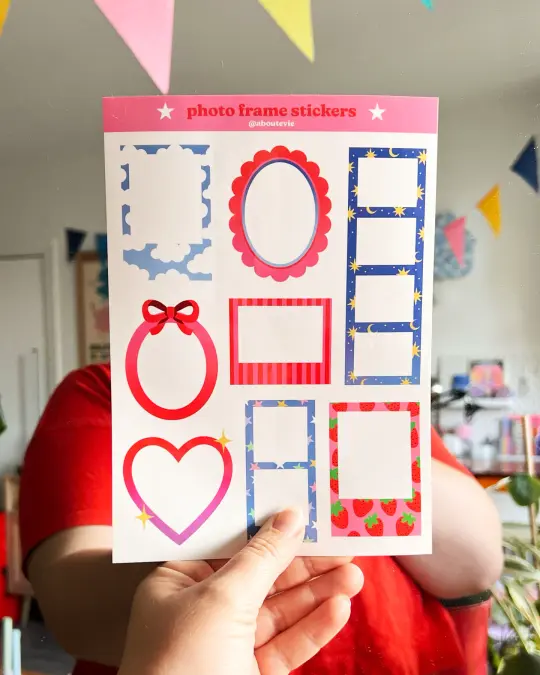 Cadres photos - Planche de stickers