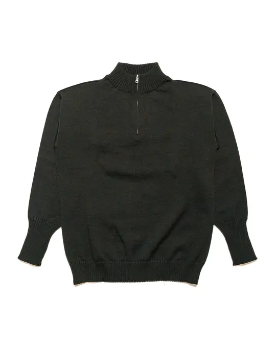Andersen-Andersen Seaman Half-Zip Hunting Green