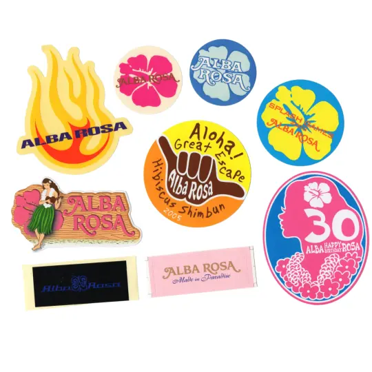alba rosa stickers