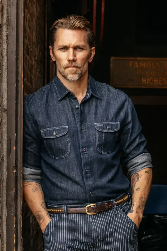 The Brace Shirt 7oz Denim - Indigo