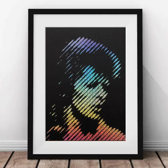 Bowie – Ziggy – Layered Papercut Print