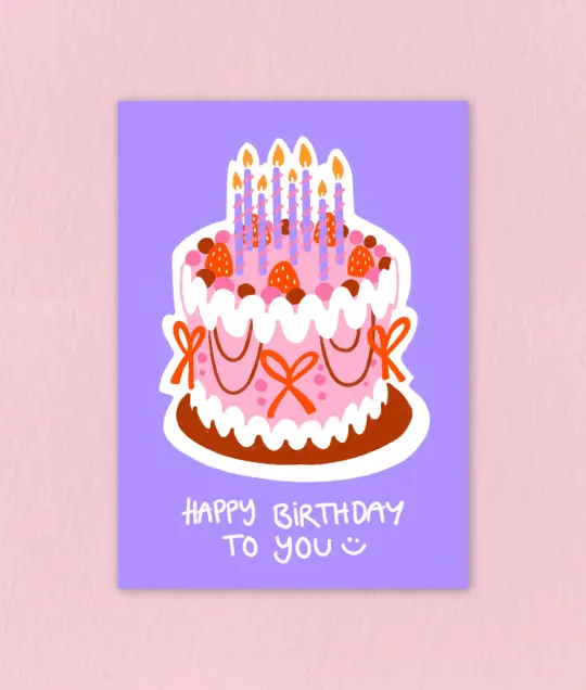 Birthday Card "Cake"
