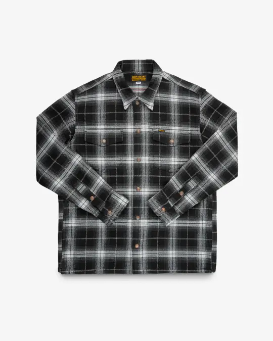 Ultra Heavy Flannel Rider’s Overshirt - Black