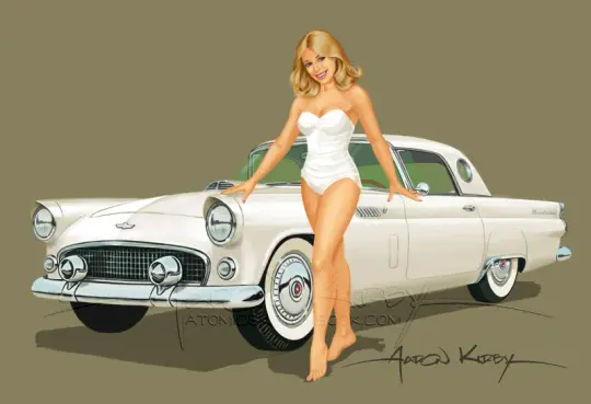 Suzanne Somers T-Bird print