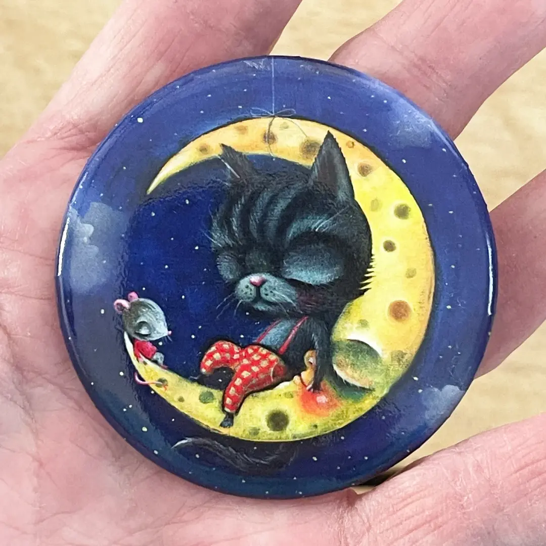 Catnap on the Moon (Pin)