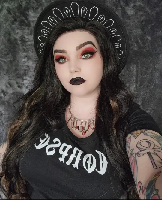 Coffin Crown Vegan Felt Wide Brim Hat