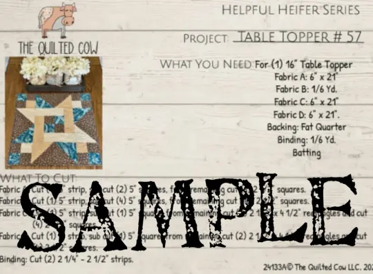 Helpful Heifer Table Topper #57