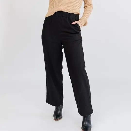 Rosie Pant in Black Denim